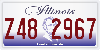 IL license plate Z482967
