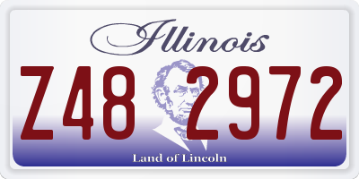 IL license plate Z482972