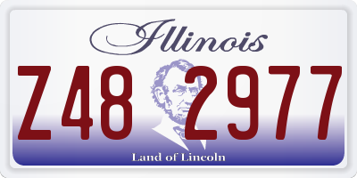 IL license plate Z482977