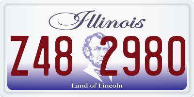 IL license plate Z482980