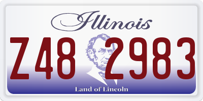 IL license plate Z482983