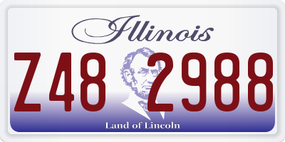IL license plate Z482988