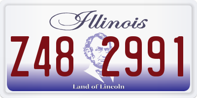 IL license plate Z482991