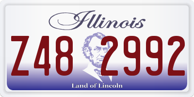 IL license plate Z482992