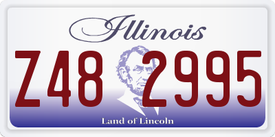 IL license plate Z482995