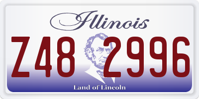 IL license plate Z482996