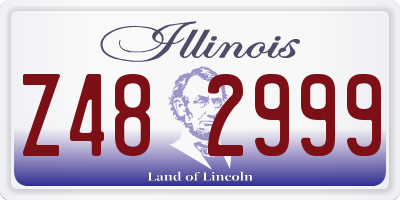 IL license plate Z482999
