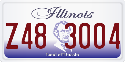 IL license plate Z483004