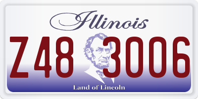 IL license plate Z483006