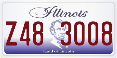 IL license plate Z483008