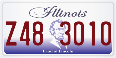 IL license plate Z483010