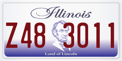 IL license plate Z483011