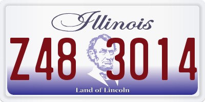 IL license plate Z483014
