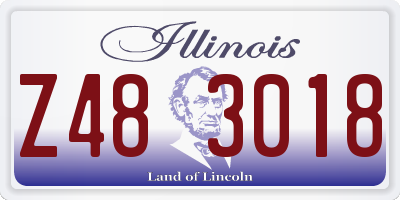 IL license plate Z483018