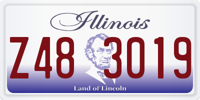 IL license plate Z483019