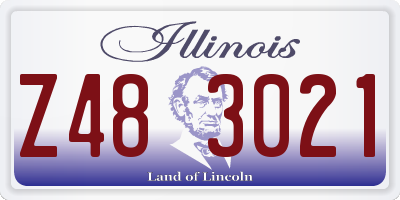 IL license plate Z483021