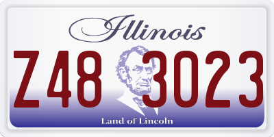 IL license plate Z483023