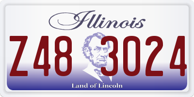 IL license plate Z483024