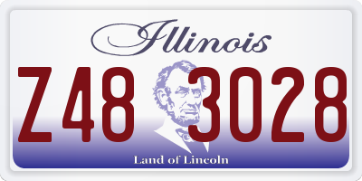 IL license plate Z483028