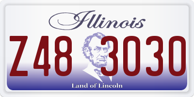 IL license plate Z483030