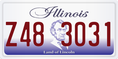 IL license plate Z483031