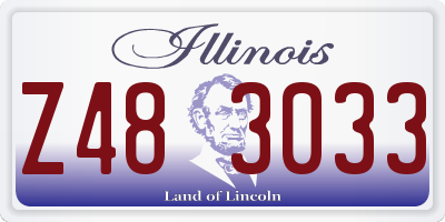IL license plate Z483033