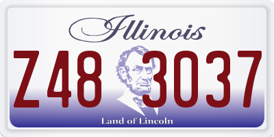 IL license plate Z483037