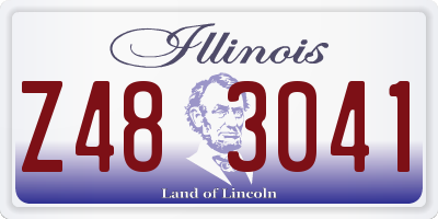 IL license plate Z483041