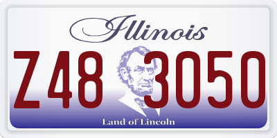 IL license plate Z483050