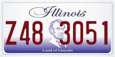 IL license plate Z483051