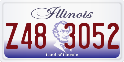 IL license plate Z483052