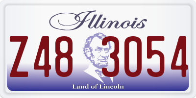 IL license plate Z483054