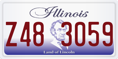 IL license plate Z483059