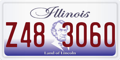 IL license plate Z483060