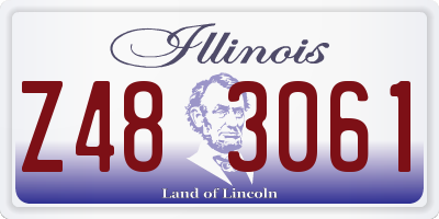 IL license plate Z483061