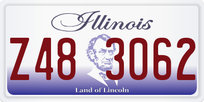 IL license plate Z483062