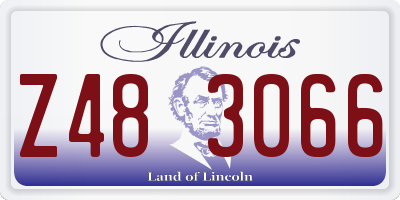 IL license plate Z483066