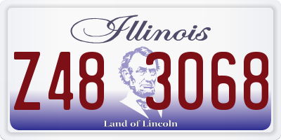 IL license plate Z483068