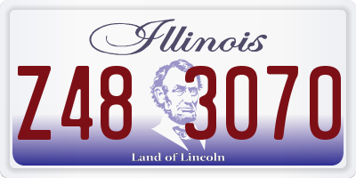 IL license plate Z483070