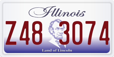 IL license plate Z483074