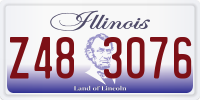 IL license plate Z483076