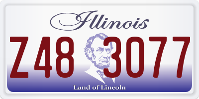 IL license plate Z483077