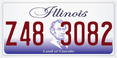IL license plate Z483082