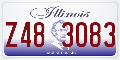 IL license plate Z483083