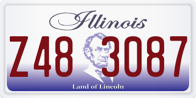 IL license plate Z483087