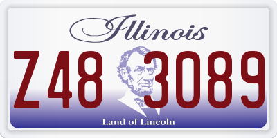 IL license plate Z483089