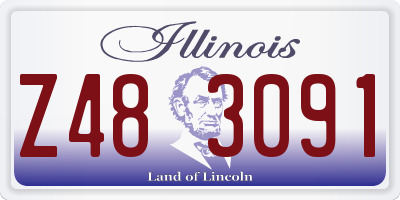 IL license plate Z483091
