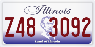 IL license plate Z483092