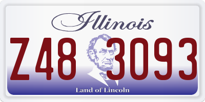IL license plate Z483093