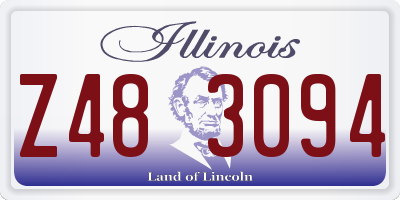IL license plate Z483094